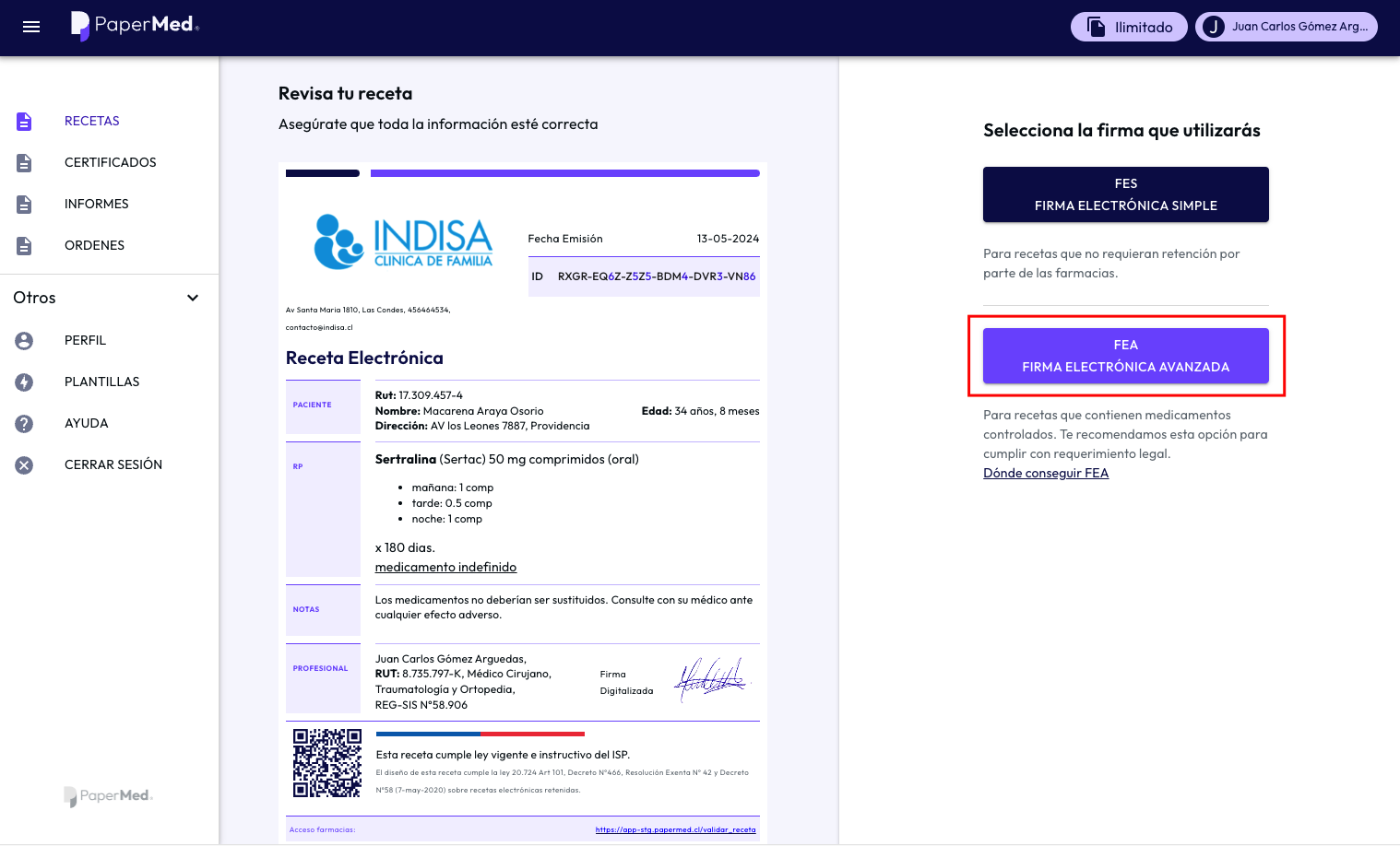 Cómo crear una receta retenida