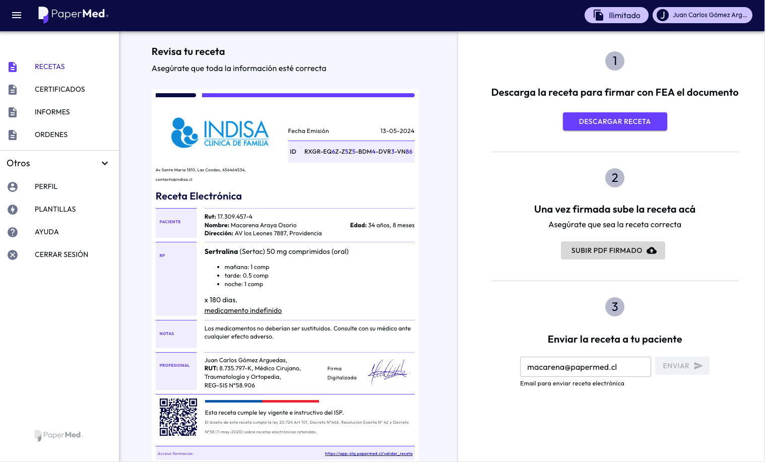 Cómo crear una receta retenida