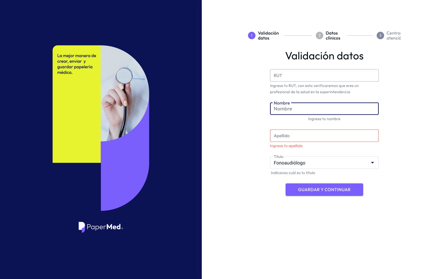 Cómo crear una cuenta (Prof salud)