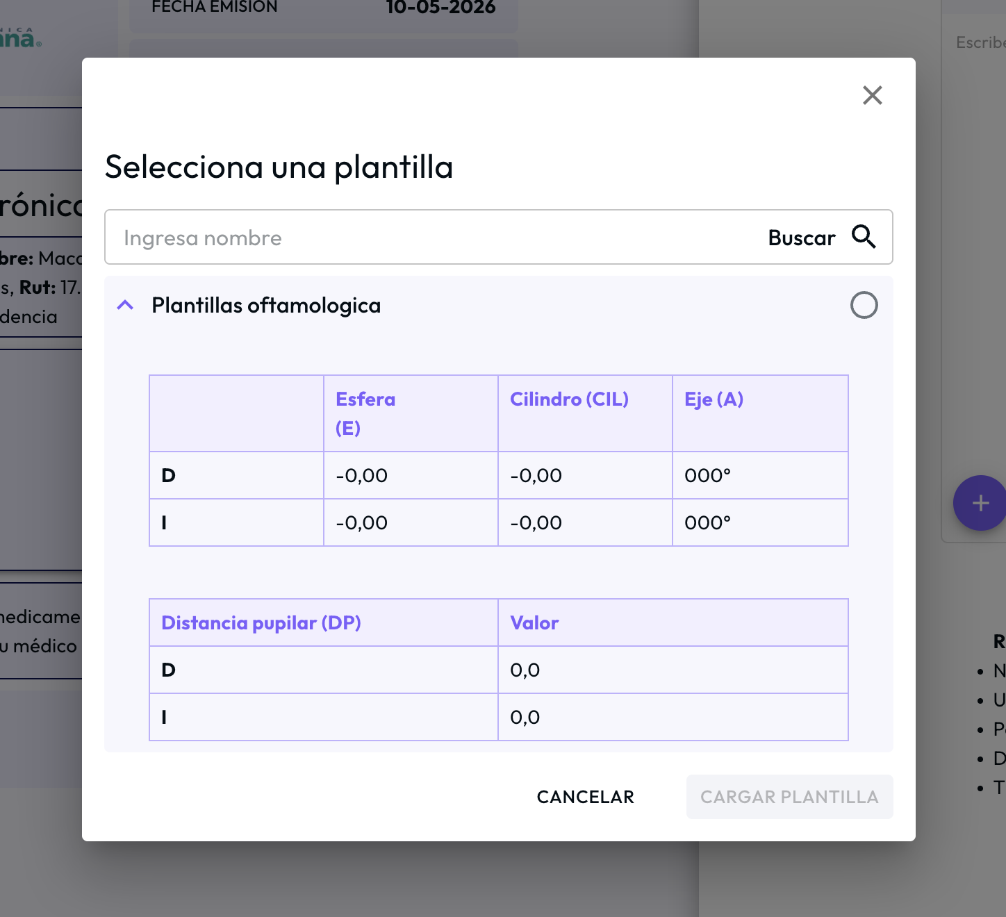 Cómo crear tablas en documentos clínicos