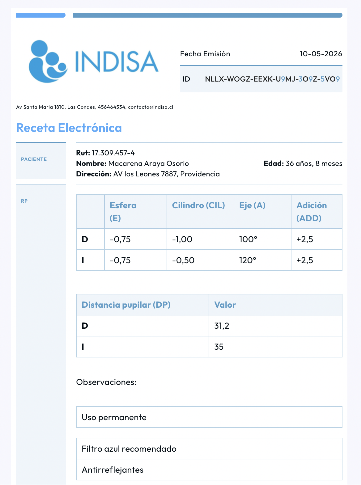 Cómo crear tablas en documentos clínicos